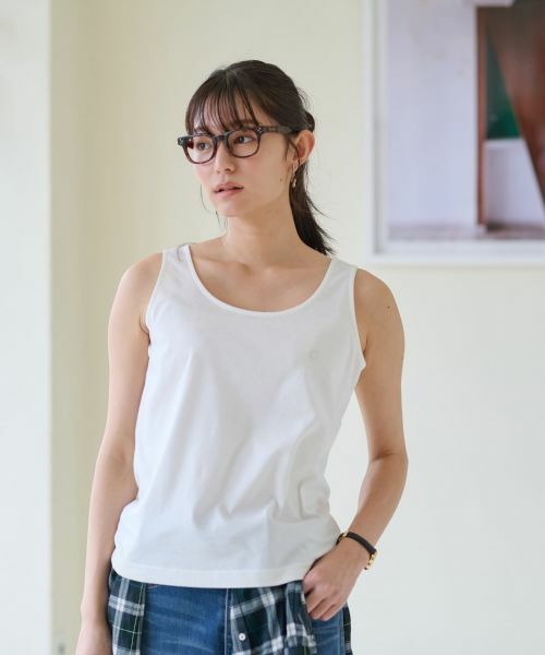 CARA O CRUZ / キャラ・オ・クルス カットソー | 洗える ラインストーン付きタンクトップ | 詳細1