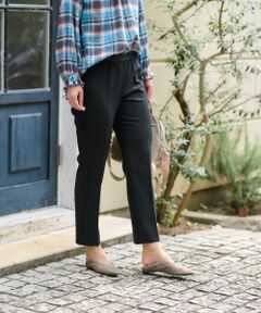 CARA O CRUZ / キャラ・オ・クルス その他パンツ | 洗える ウエストゴムセンタープレスパンツ