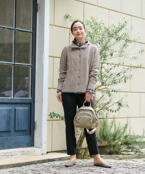 CARA O CRUZ / キャラ・オ・クルス その他パンツ | 洗える ウエストゴムセンタープレスパンツ | 詳細10