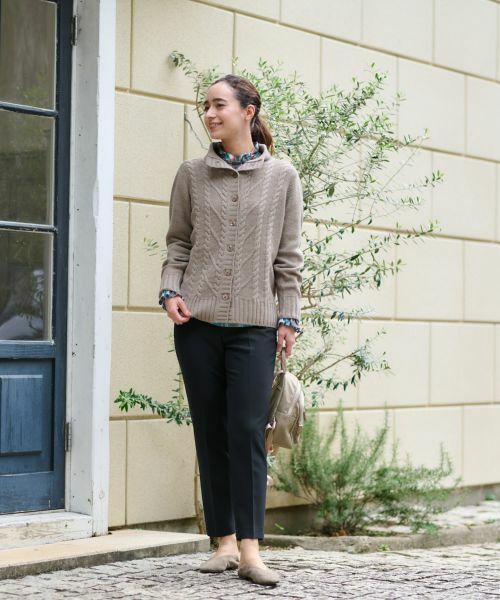 CARA O CRUZ / キャラ・オ・クルス その他パンツ | 洗える ウエストゴムセンタープレスパンツ | 詳細12