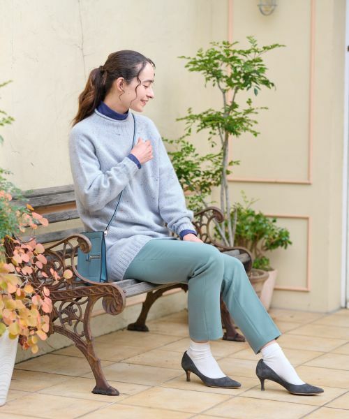 CARA O CRUZ / キャラ・オ・クルス その他パンツ | 洗える ウエストゴムセンタープレスパンツ | 詳細2