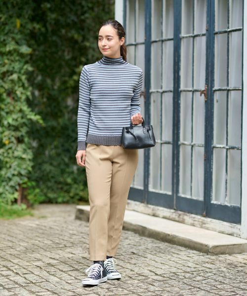 CARA O CRUZ / キャラ・オ・クルス その他パンツ | 洗える ウエストゴムセンタープレスパンツ | 詳細20