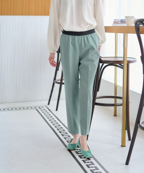 CARA O CRUZ / キャラ・オ・クルス その他パンツ | 洗える ウエストゴムセンタープレスパンツ | 詳細22