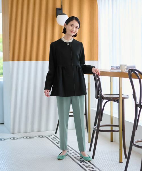 CARA O CRUZ / キャラ・オ・クルス その他パンツ | 洗える ウエストゴムセンタープレスパンツ | 詳細25