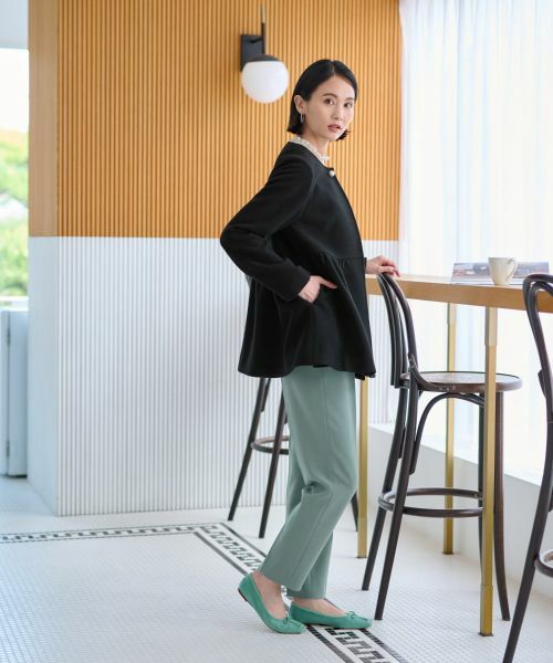 CARA O CRUZ / キャラ・オ・クルス その他パンツ | 洗える ウエストゴムセンタープレスパンツ | 詳細26