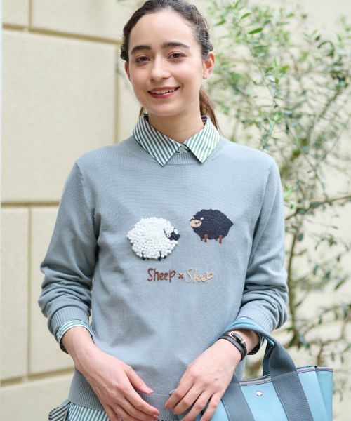 CARA O CRUZ / キャラ・オ・クルス ニット・セーター | 【質感のいい】羊ニット【ZEGNA BARUFFA】 | 詳細1