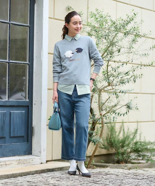 CARA O CRUZ / キャラ・オ・クルス ニット・セーター | 【質感のいい】羊ニット【ZEGNA BARUFFA】 | 詳細10