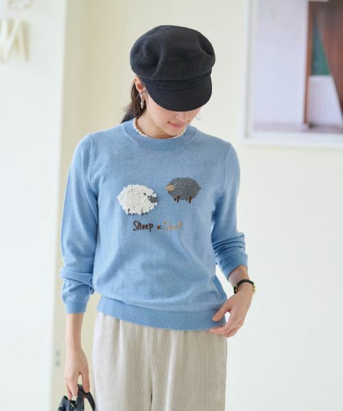 CARA O CRUZ / キャラ・オ・クルス ニット・セーター | 【質感のいい】羊ニット【ZEGNA BARUFFA】 | 詳細12