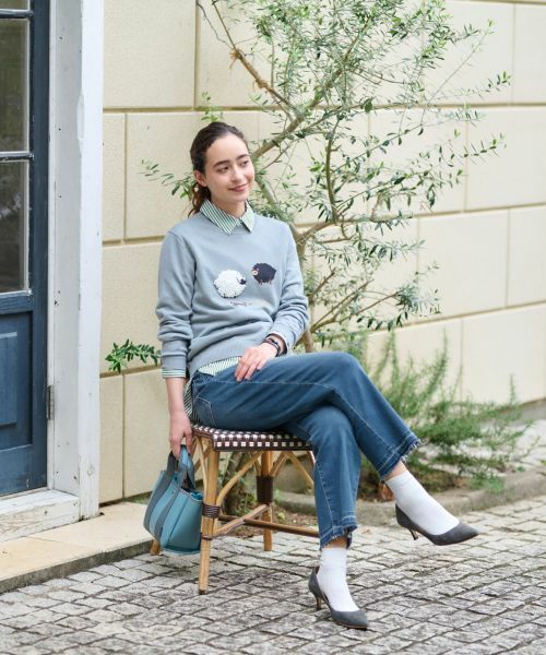 CARA O CRUZ / キャラ・オ・クルス ニット・セーター | 【質感のいい】羊ニット【ZEGNA BARUFFA】 | 詳細7