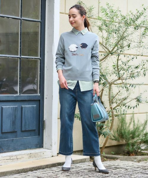 CARA O CRUZ / キャラ・オ・クルス ニット・セーター | 【質感のいい】羊ニット【ZEGNA BARUFFA】 | 詳細8