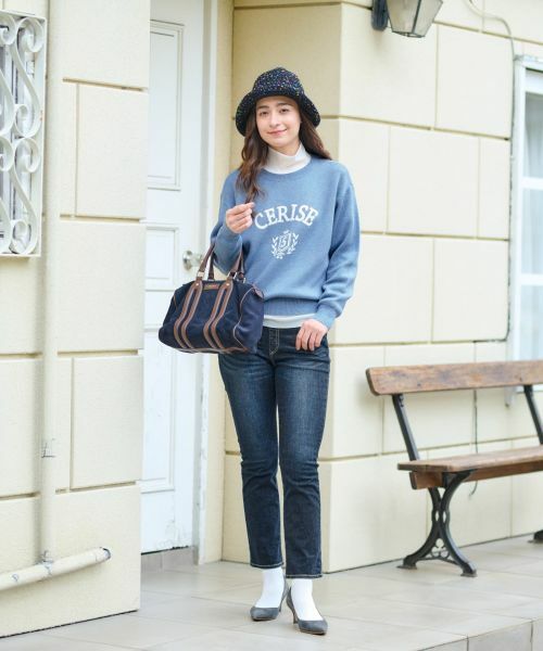 CARA O CRUZ / キャラ・オ・クルス ニット・セーター | 洗える ロゴニット | 詳細11