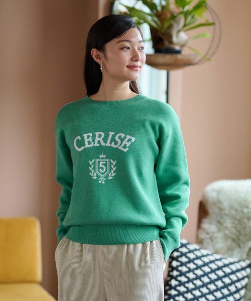 CARA O CRUZ / キャラ・オ・クルス ニット・セーター | 洗える ロゴニット | 詳細24