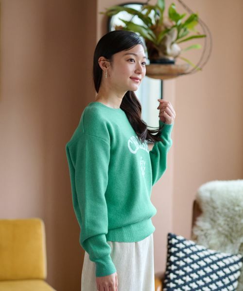 CARA O CRUZ / キャラ・オ・クルス ニット・セーター | 洗える ロゴニット | 詳細25