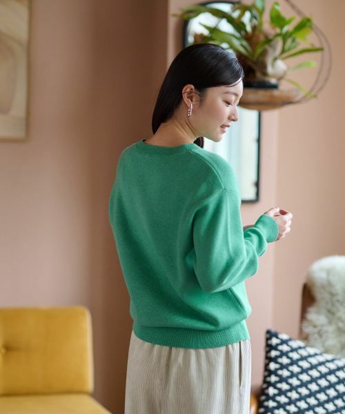 CARA O CRUZ / キャラ・オ・クルス ニット・セーター | 洗える ロゴニット | 詳細27