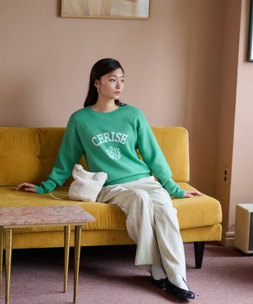 CARA O CRUZ / キャラ・オ・クルス ニット・セーター | 洗える ロゴニット | 詳細29