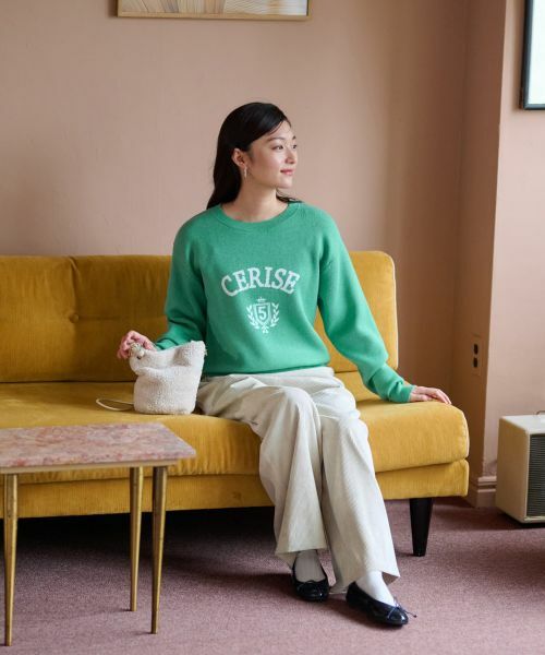 CARA O CRUZ / キャラ・オ・クルス ニット・セーター | 洗える ロゴニット | 詳細30