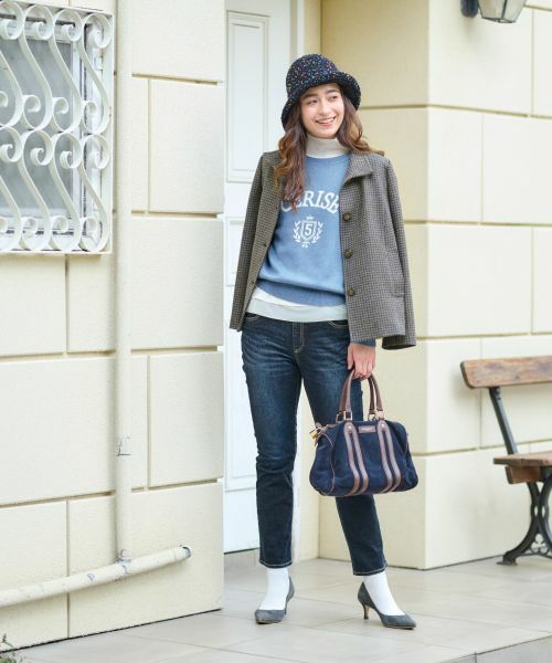 CARA O CRUZ / キャラ・オ・クルス ニット・セーター | 洗える ロゴニット | 詳細5