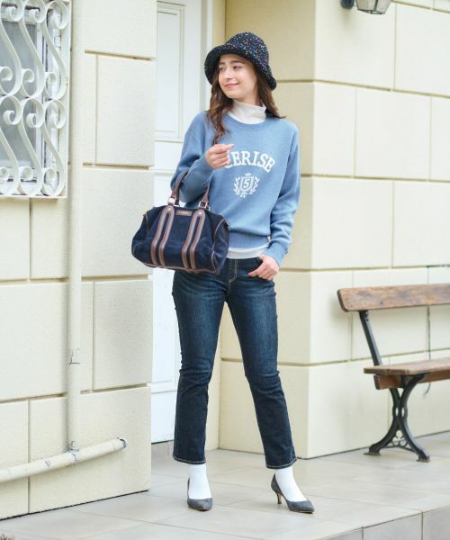 CARA O CRUZ / キャラ・オ・クルス ニット・セーター | 洗える ロゴニット | 詳細9