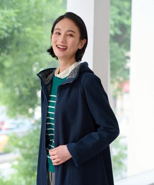 CARA O CRUZ / キャラ・オ・クルス テーラードジャケット | 【あったか】洗える裏起毛 ジップアップのデニムジャケット【CoC by CARA O CRUZ】 | 詳細2