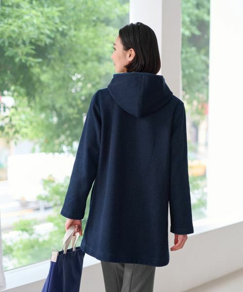 CARA O CRUZ / キャラ・オ・クルス テーラードジャケット | 【あったか】洗える裏起毛 ジップアップのデニムジャケット【CoC by CARA O CRUZ】 | 詳細8