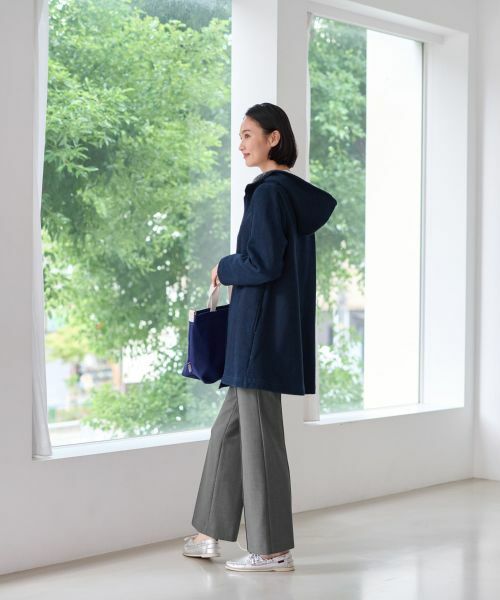 CARA O CRUZ / キャラ・オ・クルス テーラードジャケット | 【あったか】洗える裏起毛 ジップアップのデニムジャケット【CoC by CARA O CRUZ】 | 詳細9