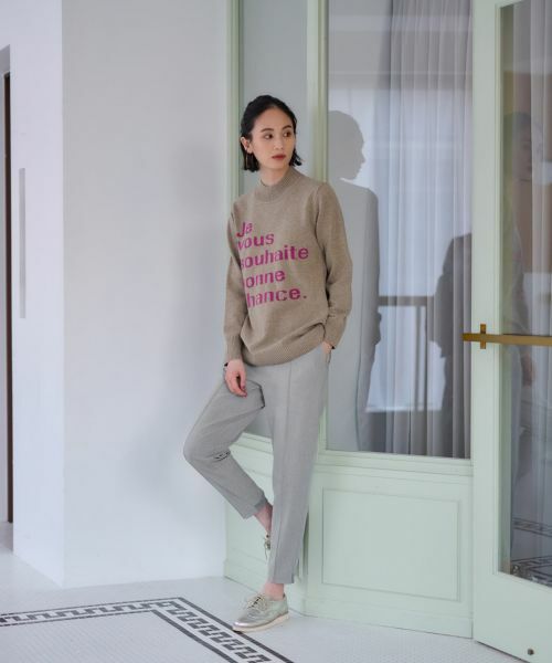 CARA O CRUZ / キャラ・オ・クルス その他パンツ | 洗える 後ろウエストゴム裾リブパンツ | 詳細14