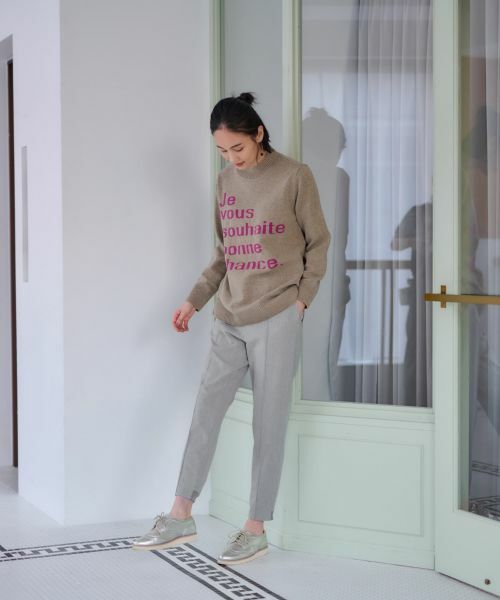 CARA O CRUZ / キャラ・オ・クルス その他パンツ | 洗える 後ろウエストゴム裾リブパンツ | 詳細15