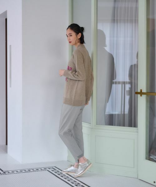 CARA O CRUZ / キャラ・オ・クルス その他パンツ | 洗える 後ろウエストゴム裾リブパンツ | 詳細18