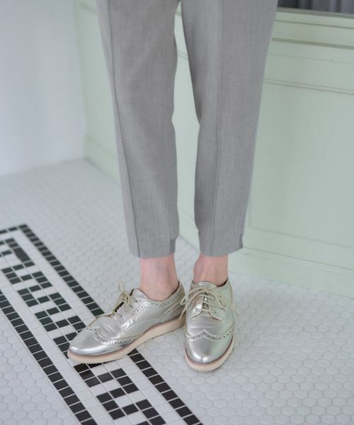 CARA O CRUZ / キャラ・オ・クルス その他パンツ | 洗える 後ろウエストゴム裾リブパンツ | 詳細20