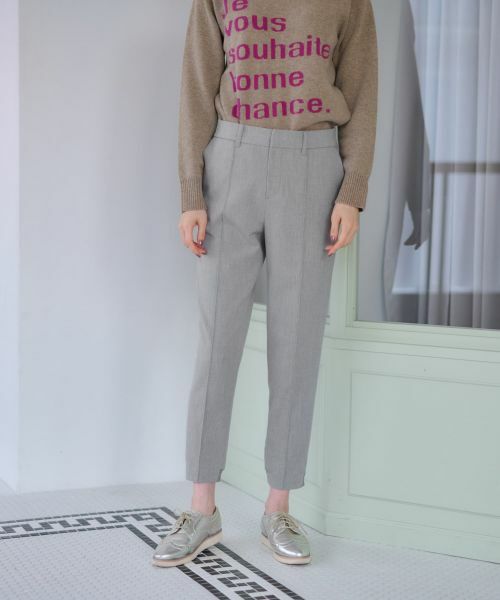 CARA O CRUZ / キャラ・オ・クルス その他パンツ | 洗える 後ろウエストゴム裾リブパンツ | 詳細7