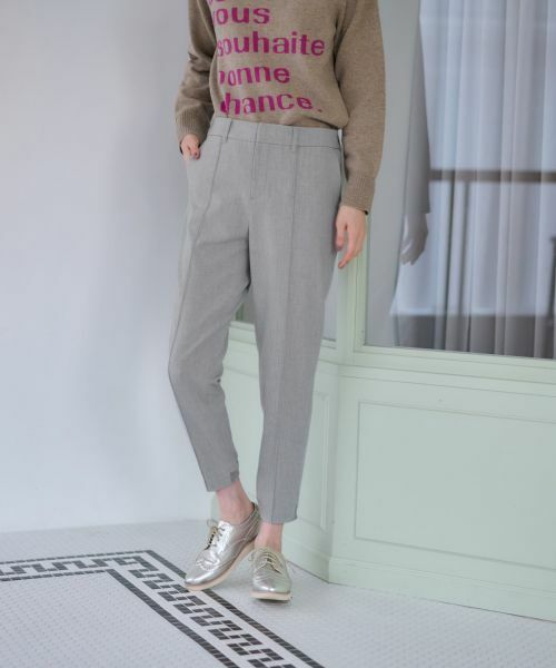 CARA O CRUZ / キャラ・オ・クルス その他パンツ | 洗える 後ろウエストゴム裾リブパンツ | 詳細8