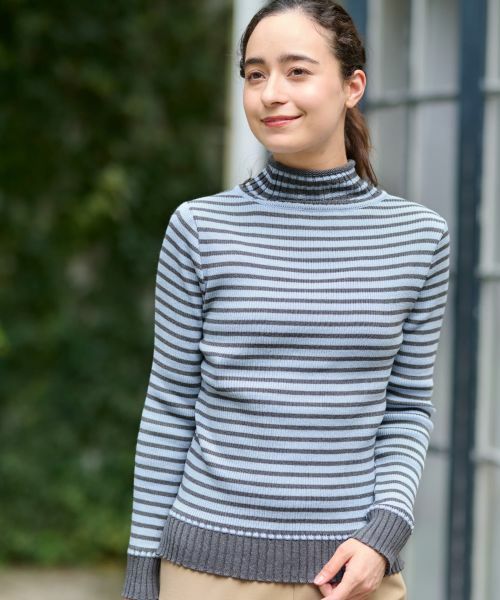 CARA O CRUZ / キャラ・オ・クルス ニット・セーター | 洗える ボーダーニット | 詳細12