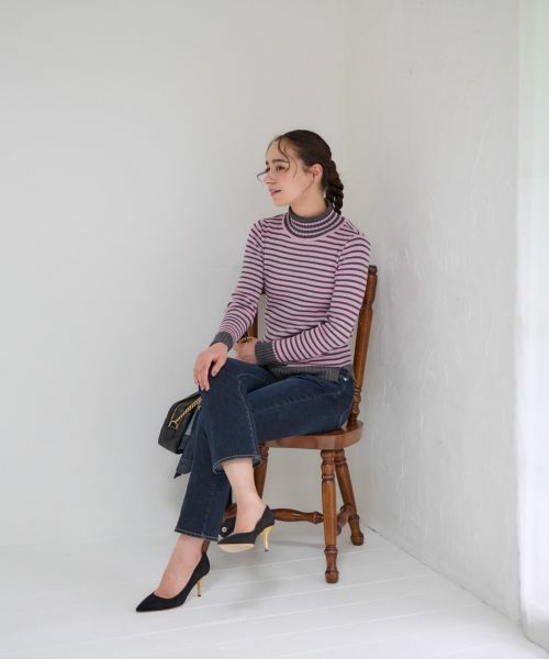 CARA O CRUZ / キャラ・オ・クルス ニット・セーター | 洗える ボーダーニット | 詳細26