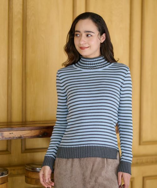 CARA O CRUZ / キャラ・オ・クルス ニット・セーター | 洗える ボーダーニット | 詳細3