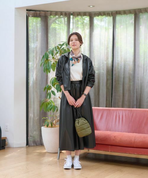 CARA O CRUZ / キャラ・オ・クルス その他アウター | 合皮フーデットブルゾン | 詳細24