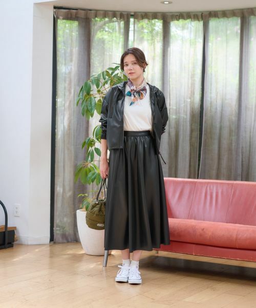 CARA O CRUZ / キャラ・オ・クルス その他アウター | 合皮フーデットブルゾン | 詳細26