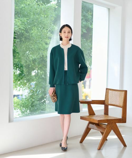 CARA O CRUZ / キャラ・オ・クルス その他アウター | 洗えるノーカラージャケット【セレモニー】【セットアップ】 | 詳細10