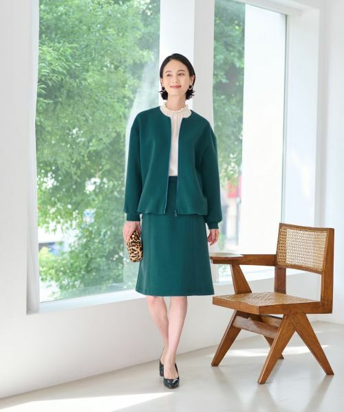 CARA O CRUZ / キャラ・オ・クルス その他アウター | 洗えるノーカラージャケット【セレモニー】【セットアップ】 | 詳細11