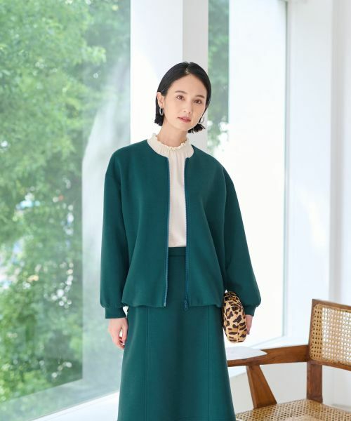 CARA O CRUZ / キャラ・オ・クルス その他アウター | 洗えるノーカラージャケット【セレモニー】【セットアップ】 | 詳細5