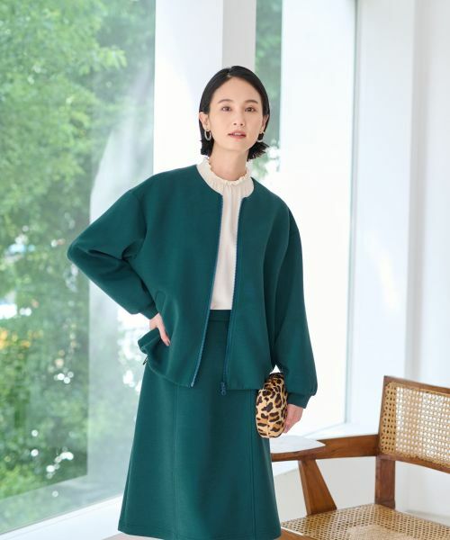 CARA O CRUZ / キャラ・オ・クルス その他アウター | 洗えるノーカラージャケット【セレモニー】【セットアップ】 | 詳細6