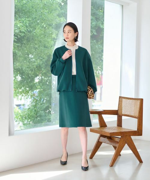 CARA O CRUZ / キャラ・オ・クルス その他アウター | 洗えるノーカラージャケット【セレモニー】【セットアップ】 | 詳細9