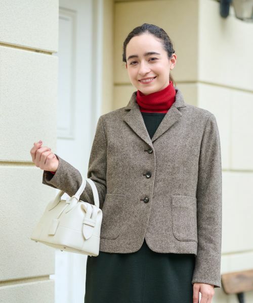 CARA O CRUZ / キャラ・オ・クルス テーラードジャケット | ツイードジャケット【ピンクリボン】【セットアップ】 | 詳細17