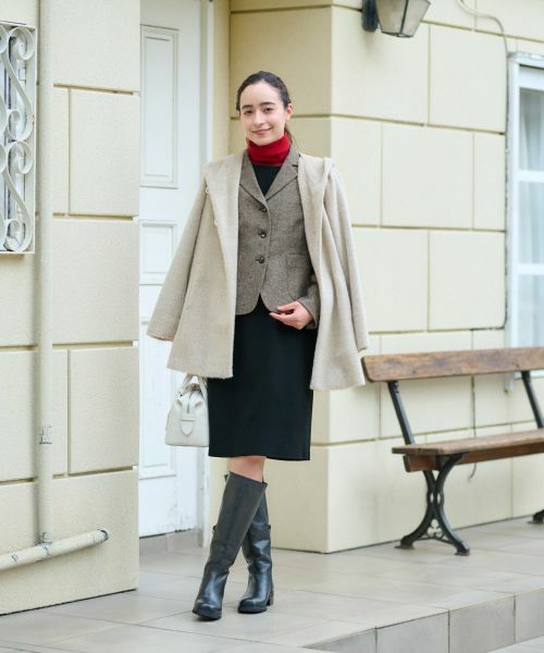 CARA O CRUZ / キャラ・オ・クルス テーラードジャケット | ツイードジャケット【ピンクリボン】【セットアップ】 | 詳細18