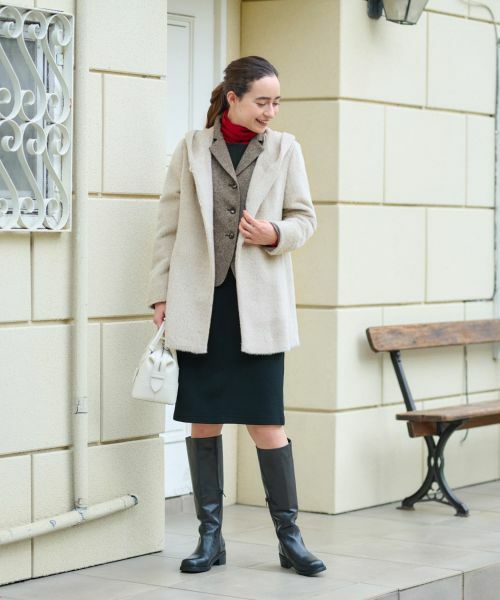 CARA O CRUZ / キャラ・オ・クルス テーラードジャケット | ツイードジャケット【ピンクリボン】【セットアップ】 | 詳細19