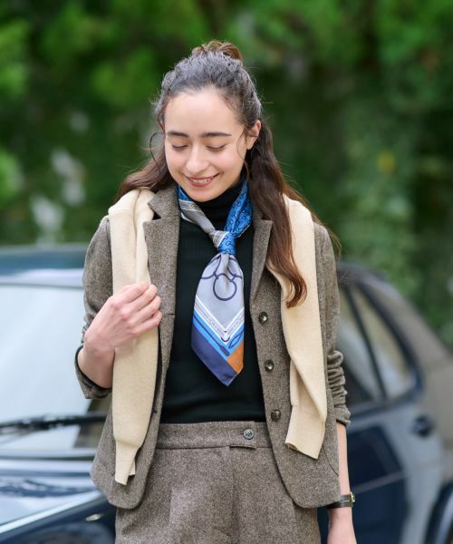 CARA O CRUZ / キャラ・オ・クルス テーラードジャケット | ツイードジャケット【ピンクリボン】【セットアップ】 | 詳細2