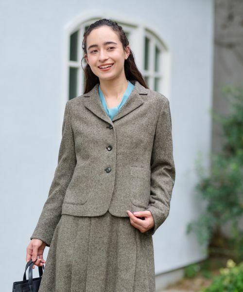 CARA O CRUZ / キャラ・オ・クルス テーラードジャケット | ツイードジャケット【ピンクリボン】【セットアップ】 | 詳細23