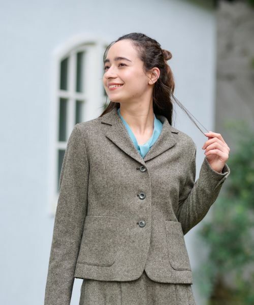 CARA O CRUZ / キャラ・オ・クルス テーラードジャケット | ツイードジャケット【ピンクリボン】【セットアップ】 | 詳細25