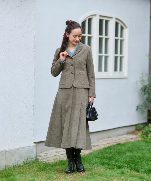 CARA O CRUZ / キャラ・オ・クルス テーラードジャケット | ツイードジャケット【ピンクリボン】【セットアップ】 | 詳細28