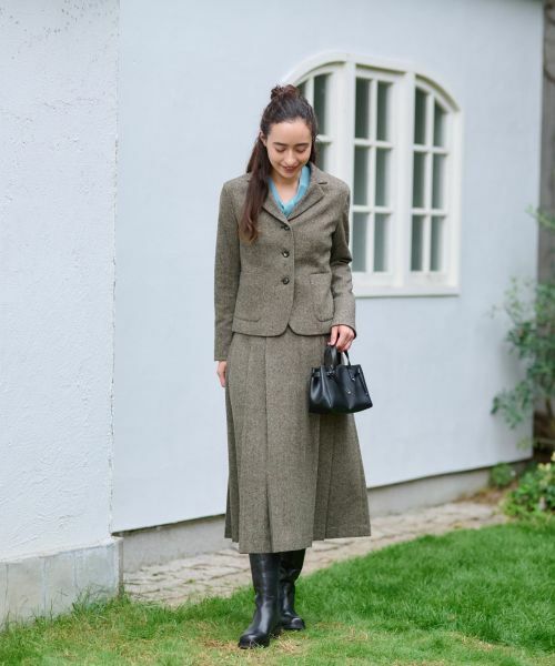 CARA O CRUZ / キャラ・オ・クルス テーラードジャケット | ツイードジャケット【ピンクリボン】【セットアップ】 | 詳細29