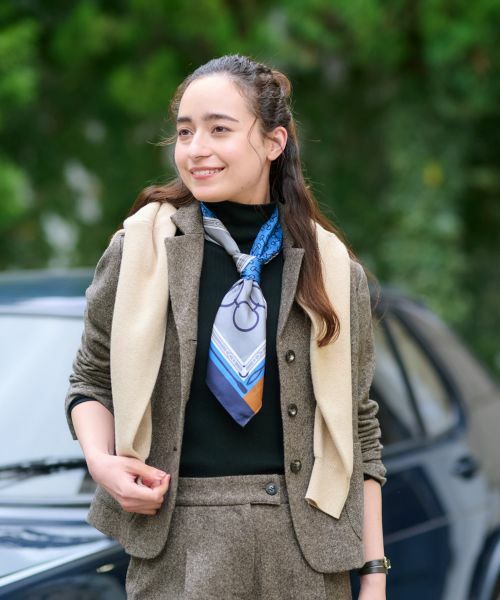 CARA O CRUZ / キャラ・オ・クルス テーラードジャケット | ツイードジャケット【ピンクリボン】【セットアップ】 | 詳細3